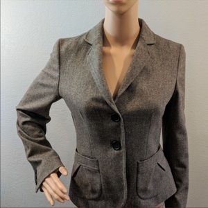 Banana Republic Wool Blend Suit Set Herringbone